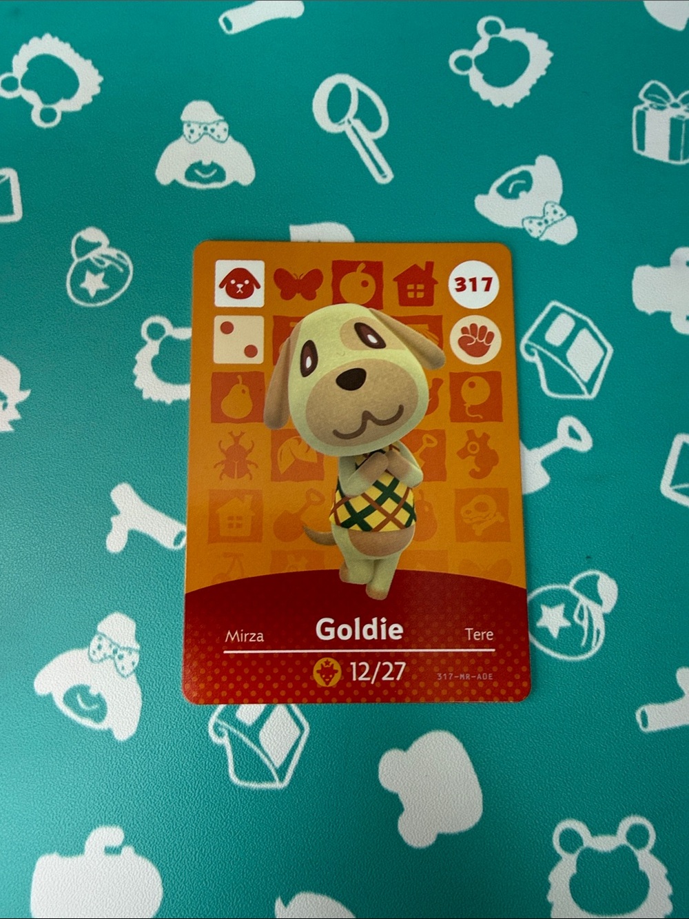 Animal Crossing Goldie Amiibo Card #317